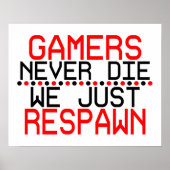 Gamers opnieuw ingesteld poster (Voorkant)