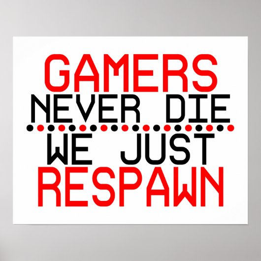 Gamers opnieuw ingesteld poster (Voorkant)