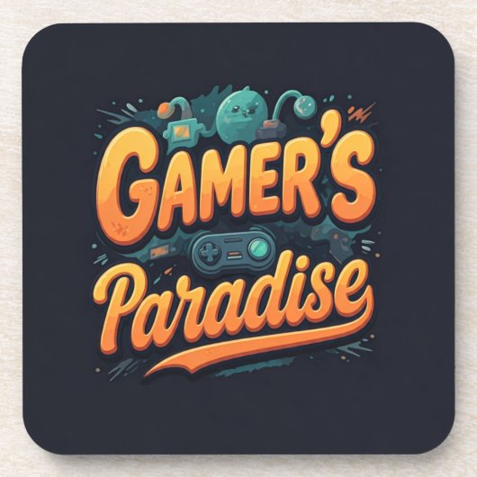 Gamer's Paradise Bier Onderzetter (Voorkant)