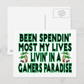 Gamers Paradise Briefkaart (Voorkant / Achterkant)