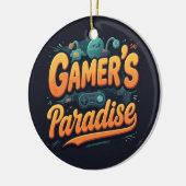 Gamer's Paradise Keramisch Ornament (Links)