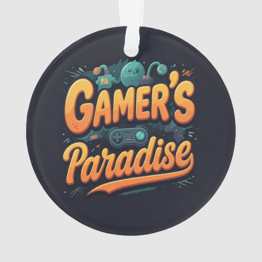 Gamer's Paradise Ornament (achterkant)