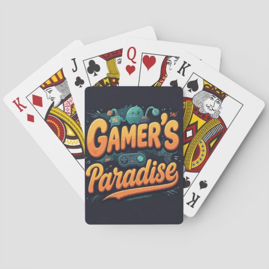 Gamer's Paradise  Pokerkaarten (Achterkant)