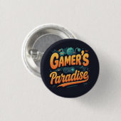 Gamer's Paradise Ronde Button 3,2 Cm (Voorkant /achterkant)