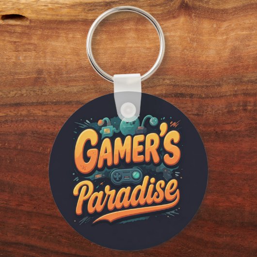 Gamer's Paradise Sleutelhanger (Voorkant)