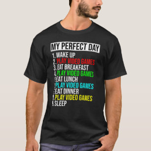 Gamer's Perfect Day T-shirt - Speel videogames