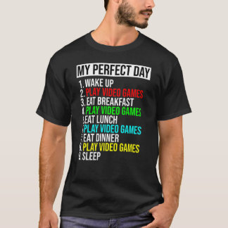 Gamer's Perfect Day T-shirt - Speel videogames