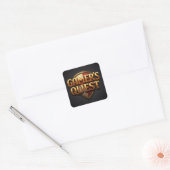 Gamer's Quest Vierkante Sticker (Envelop)