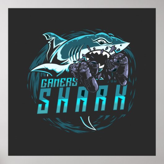 Gamers Shark | Gokken Poster (Voorkant)