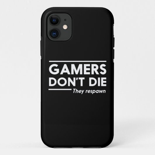 Gamers sterven niet Case-Mate iPhone case (Achterkant)