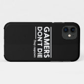Gamers sterven niet Case-Mate iPhone case (Achterkant (horizontaal))