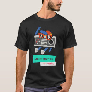 Gamers sterven niet dat ze de Retro Gaming 1 herde T-shirt