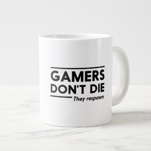 Gamers sterven niet grote koffiekop