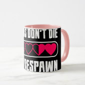 gamers sterven niet mok (Voorkant rechts)