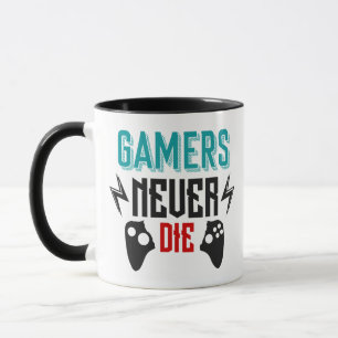 Gamers sterven nooit aan gaming mok