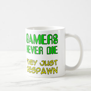 Gamers Sterven Nooit Ze Respawnen Funny Mok