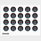 Gamers stoppen nooit Leuke gaming citaten cadeau v Ronde Sticker (Vel)