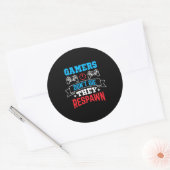 Gamers They Ronde Sticker (Envelop)