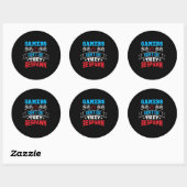 Gamers They Ronde Sticker (Vel)