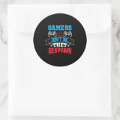 Gamers They Ronde Sticker (Tas)