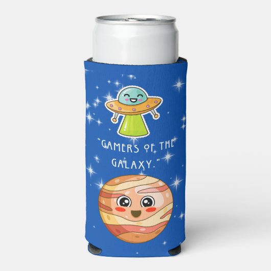 GAMERS VAN DE GALAXY SELTZER BLIKJESKOELER (Seltzer Voorkant)