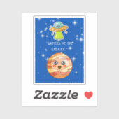 GAMERS VAN DE GALAXY STICKER (Vel)