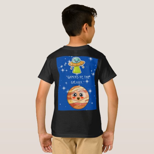 GAMERS VAN DE GALAXY T-SHIRT (Achterkant volledig)