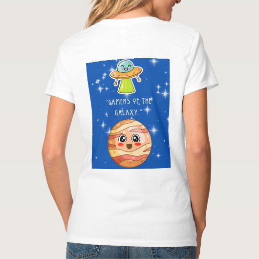 GAMERS VAN DE GALAXY T-SHIRT (Achterkant)