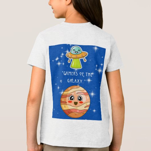 GAMERS VAN DE GALAXY Tri-Blend SHIRT (Achterkant)