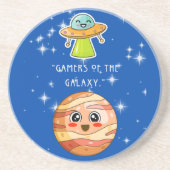 GAMERS VAN DE GALAXY ZANDSTEEN ONDERZETTER (Voorkant)