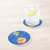 GAMERS VAN DE GALAXY ZANDSTEEN ONDERZETTER (Zijkant)