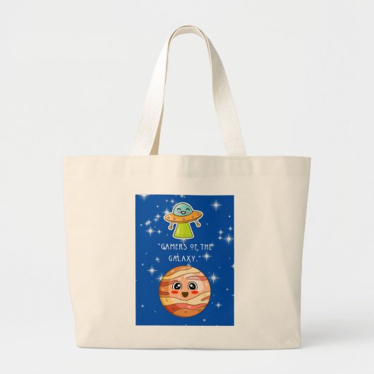 GAMERS VAN HET MELKWEGSTELSEL GROTE TOTE BAG (Voorkant)