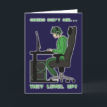 Gamers worden niet ouder dan ze de dag van de gebo kaart<br><div class="desc">De standaardtekst op dit ontwerp kan worden veranderd door de tekstlaag in de redacteur te schrappen Zazzle, en dan kunt u uw eigen tekst aan het in plaats daarvan gemakkelijk toevoegen. Deze PC video gaming-genaamd Birthday-kaart is perfect voor een vriend of geliefde. Dit ontwerp is digitaal geïllustreerd door Charlotte Rowlands...</div>