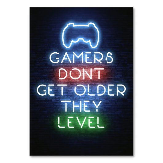 Gamers worden niet ouder kaart (Voorkant)