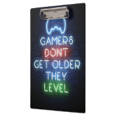 Gamers worden niet ouder klembord (Links)