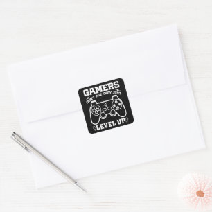 Gamers Worden Niet Ouder Ze Levelen Alleen Maar Op Vierkante Sticker