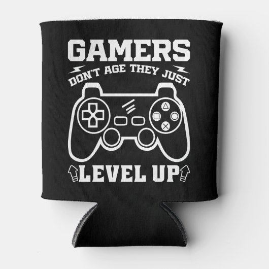 Gamers zijn niet ouder ze nivelleren alleen maar v blikjeskoeler (Voorkant)