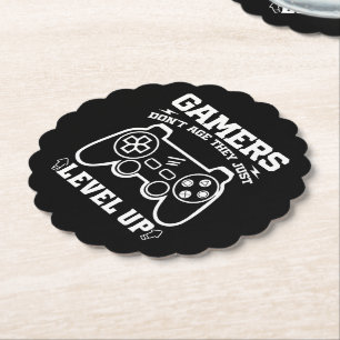 Gamers zijn niet ouder ze nivelleren alleen maar v kartonnen onderzetters