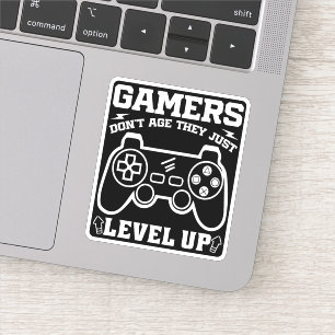 Gamers zijn niet ouder ze nivelleren alleen maar v sticker