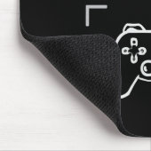 GAMER'S ZONE Minimalistische Gaming Muismat (Hoek)