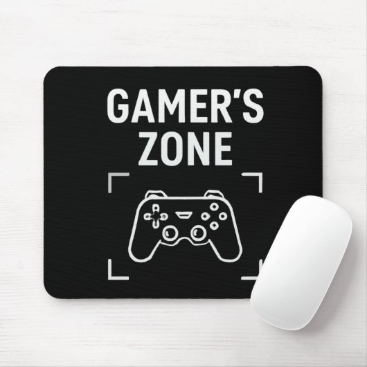 GAMER'S ZONE Minimalistische Gaming Muismat (Met muis)