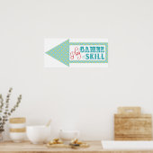 Games Arrow Sign for Carnival Circus Birthday LFT Poster (Keuken)