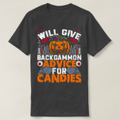 Games Board Game Geek Play Backgammon Gifts Ideaal T-shirt (Design voorkant)