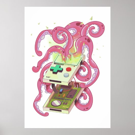Games Console Monster Poster (Voorkant)