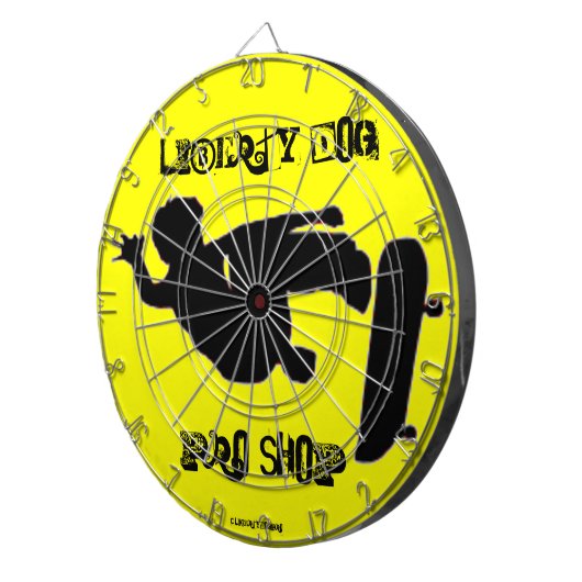 GAMES - DART BOARD - LIBERTY DOG PRO SKATEBOARDING DARTBORD (Voorkant Rechts)