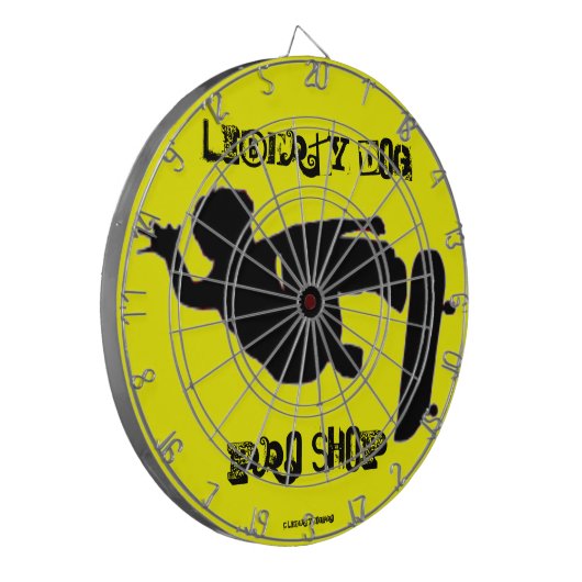GAMES - DART BOARD - LIBERTY DOG PRO SKATEBOARDING DARTBORD (Voorkant Links)