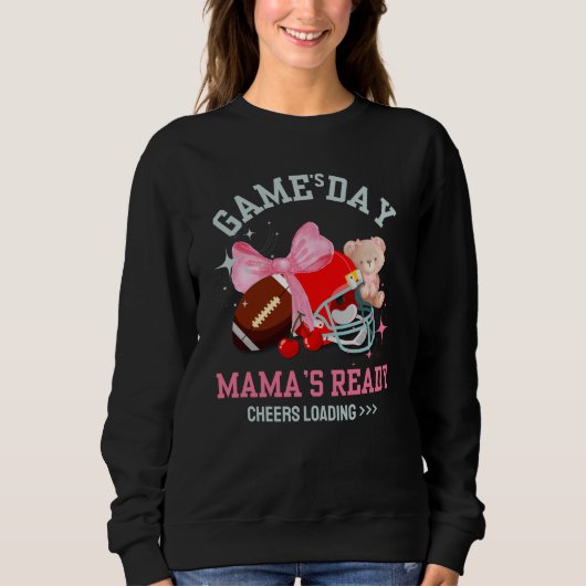 GAME'S DAY MAMA'S READY Football MOEDER Trui (Voorkant)