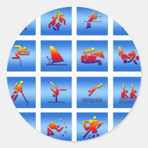 Games Design Ronde Sticker