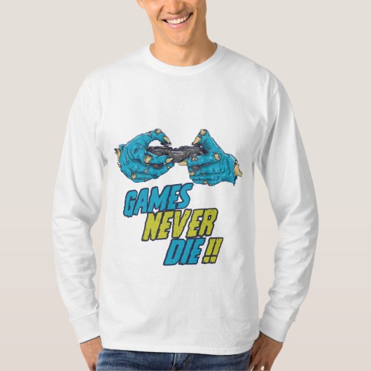 Games Die Zombies Halloween nooit T-shirt (Voorkant)