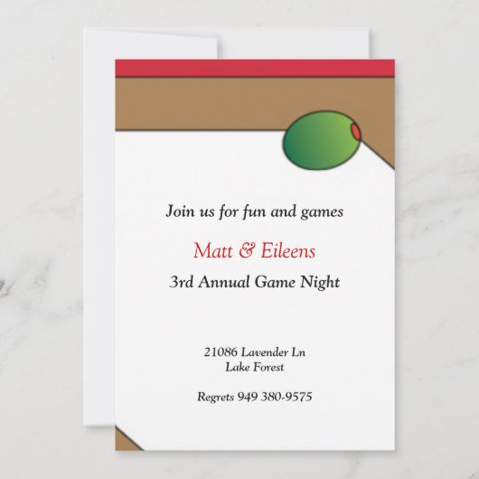 Games en Cocktails Kaart (Achterkant)